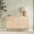 Herringford 6 Drawer Bedside Oak